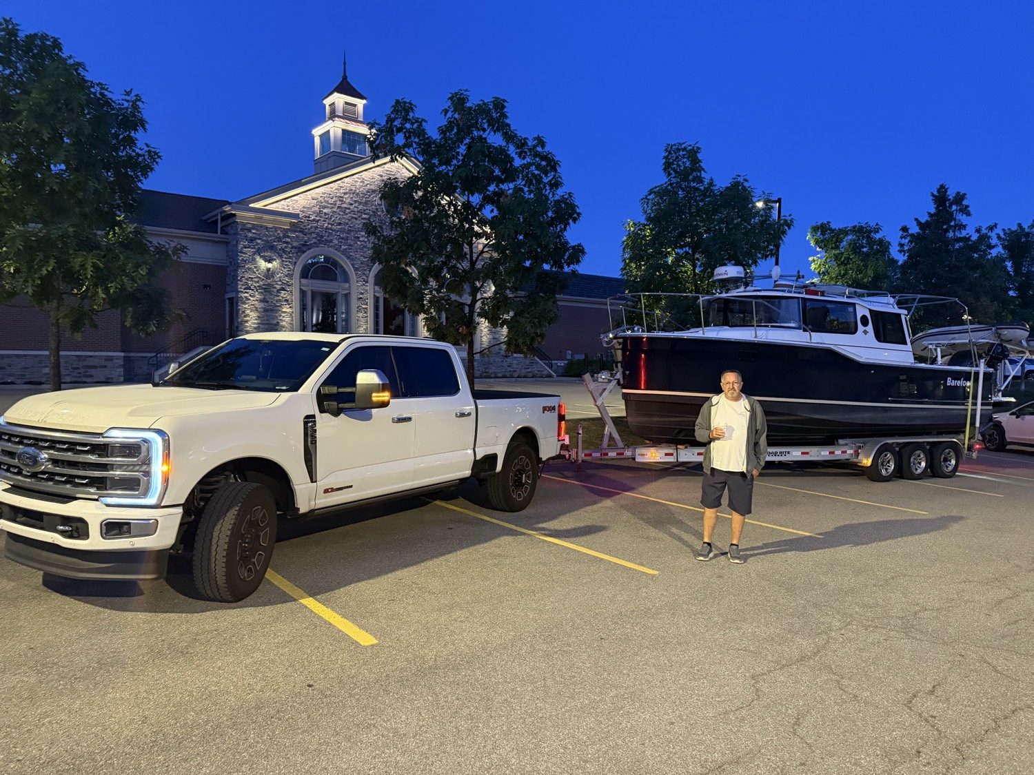 Cabin boat delivered